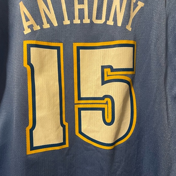 Denver Nuggets Carmelo Anthony Basketball Jersey Vintage Reebok NBA Size 2XL - Picture 3 of 11